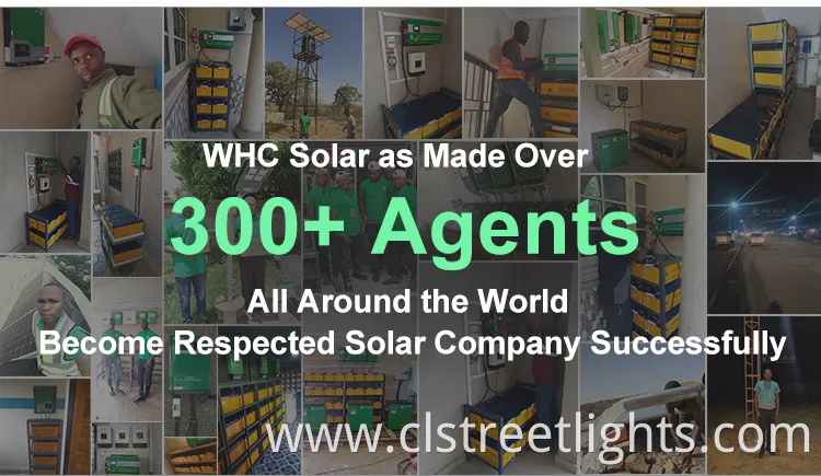 Whc IP65 All in Two Intergrated Split Solar Panel LED Street Light